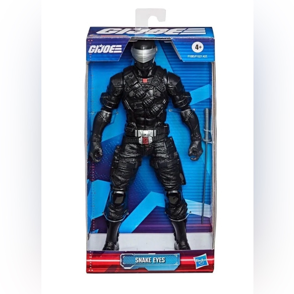 NIB Hasbro G.I. Joe Snake Eyes Action Figure 9.5 inch Black Ages 4+